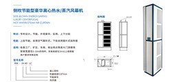 立式侧吹热水(蒸汽)风幕机